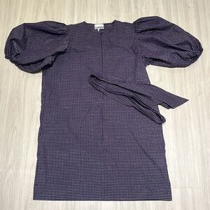 GANNI puff sleeves dress